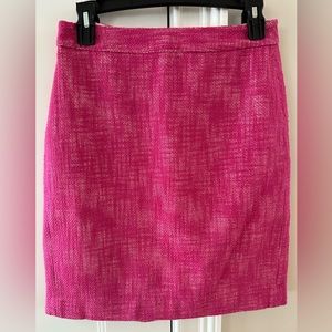 Banana Republic hot pink Tweed skirt